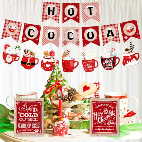 Pre-Strung Hot Cocoa Bar Decorations Hot Cocoa Bar Party Supplies
