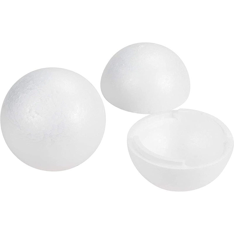 Two Halve Foam Balls For Arts And Crafts Supplies (4 In, 4 Pack)