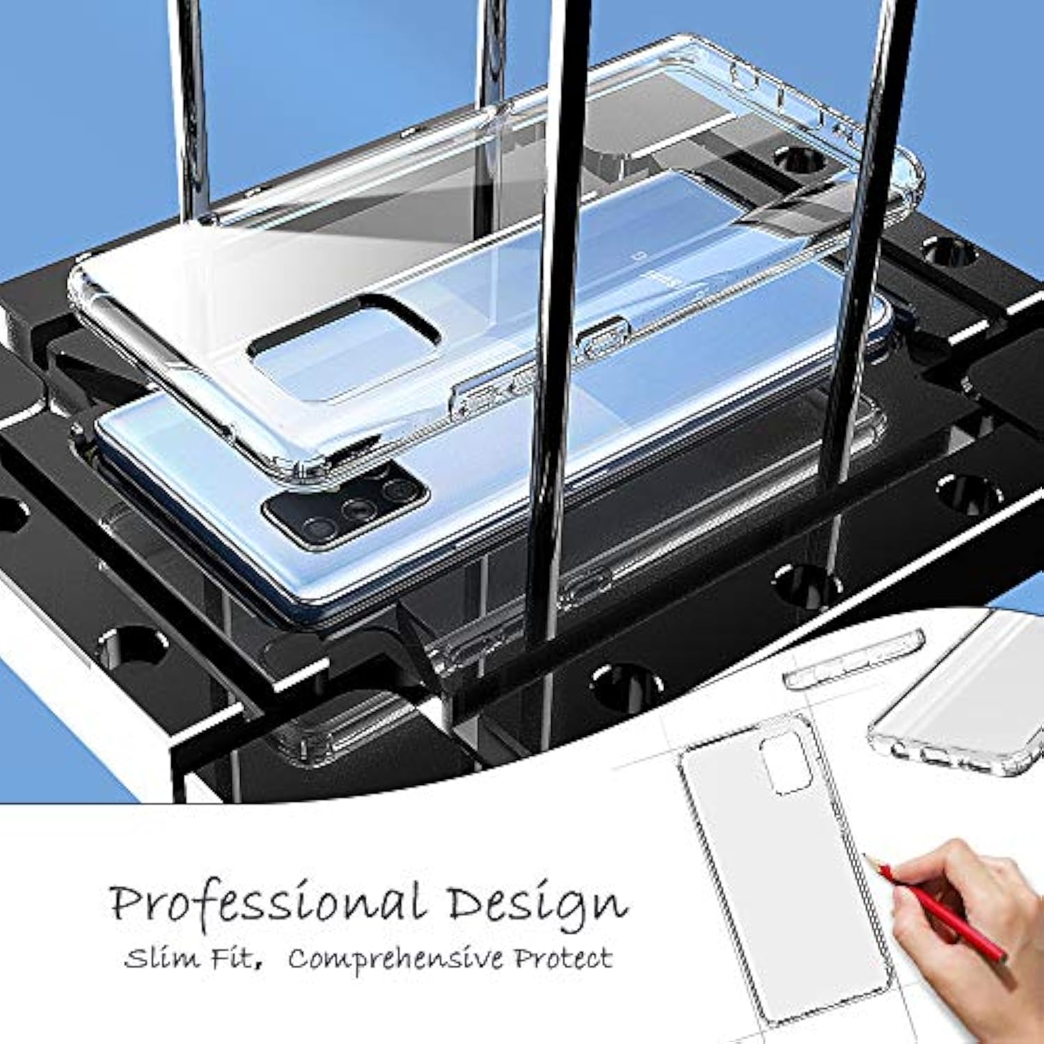 Phone Case For Samsung A71 5G Series,Military-Grade Drop Protection, Scratch Resistant & Anti Slip Crystal Clear Soft Tpu Slim Fit Case(Not Fit With A71 4G Sm-A715F/Ds)(Clear)