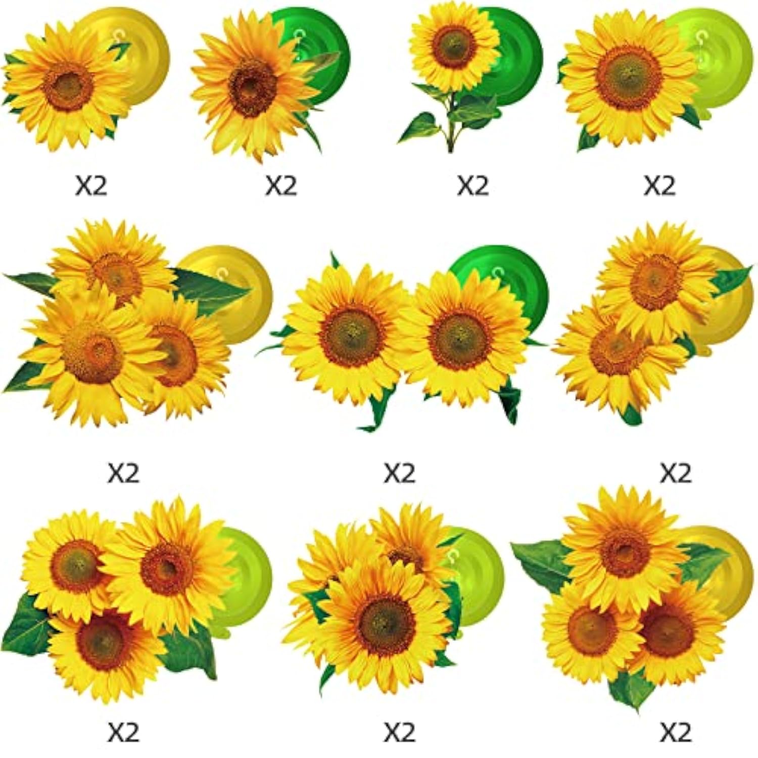 30-Pack Sunflower Hanging Swirl Decorations – Foil Ceiling Decor for Birthday & Baby Showers