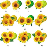 30-Pack Sunflower Hanging Swirl Decorations – Foil Ceiling Decor for Birthday & Baby Showers