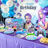 9Pcs Video Game Birthday Decorations Gamer Birthday Party Centre Honeycomb Decorations Birthday Decorations For Boys Game Night Decorations Game Themed Table Top Centre Decorations