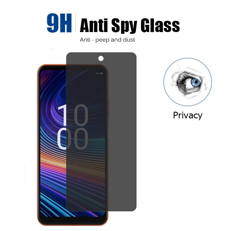 Anti-Spy Screen Protector for Boost Mobile Celero5G+ 2024 [Not Fit for Celero 5G], [2-PACK] Anti-Scratch Anti-peeping Prrivacy Tempered Glass for