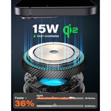 For Qi2 Magsafe Cd Car Mount Charger, 15W Wireless Magnetic Phone Holder For Car, Cd Slot Phone Mount With Built-In Cooling Fan, Compatible For Iphone 17/16/15/14/13/12 Series [With Pd Adapter]