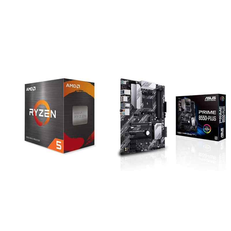 AMD Ryzen 5 5600X 6-core, 12-Thread Unlocked Desktop Processor & ASUS Prime B5