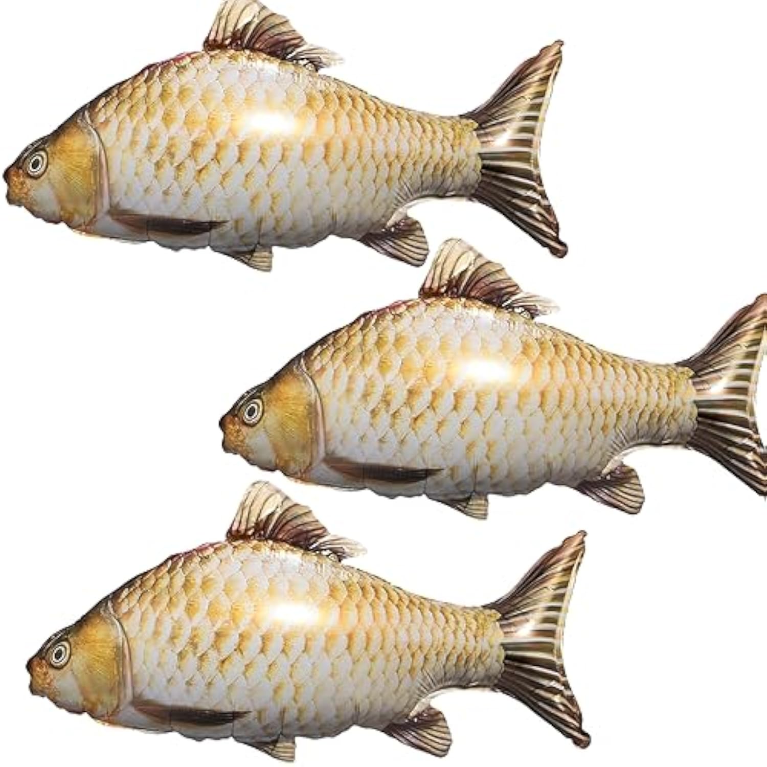3 Pcs 33" Fish Balloons for Birthday and Gone Fishing Party Decorations Supplies