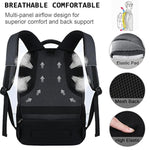 Laptop Backpack,Business Travel Anti Theft Slim Durable Laptops Backpack With Usb Charging Port,Water Resistant College Computer Bag For Women & Men Fits 15.6 Inch Laptop And Notebook Black