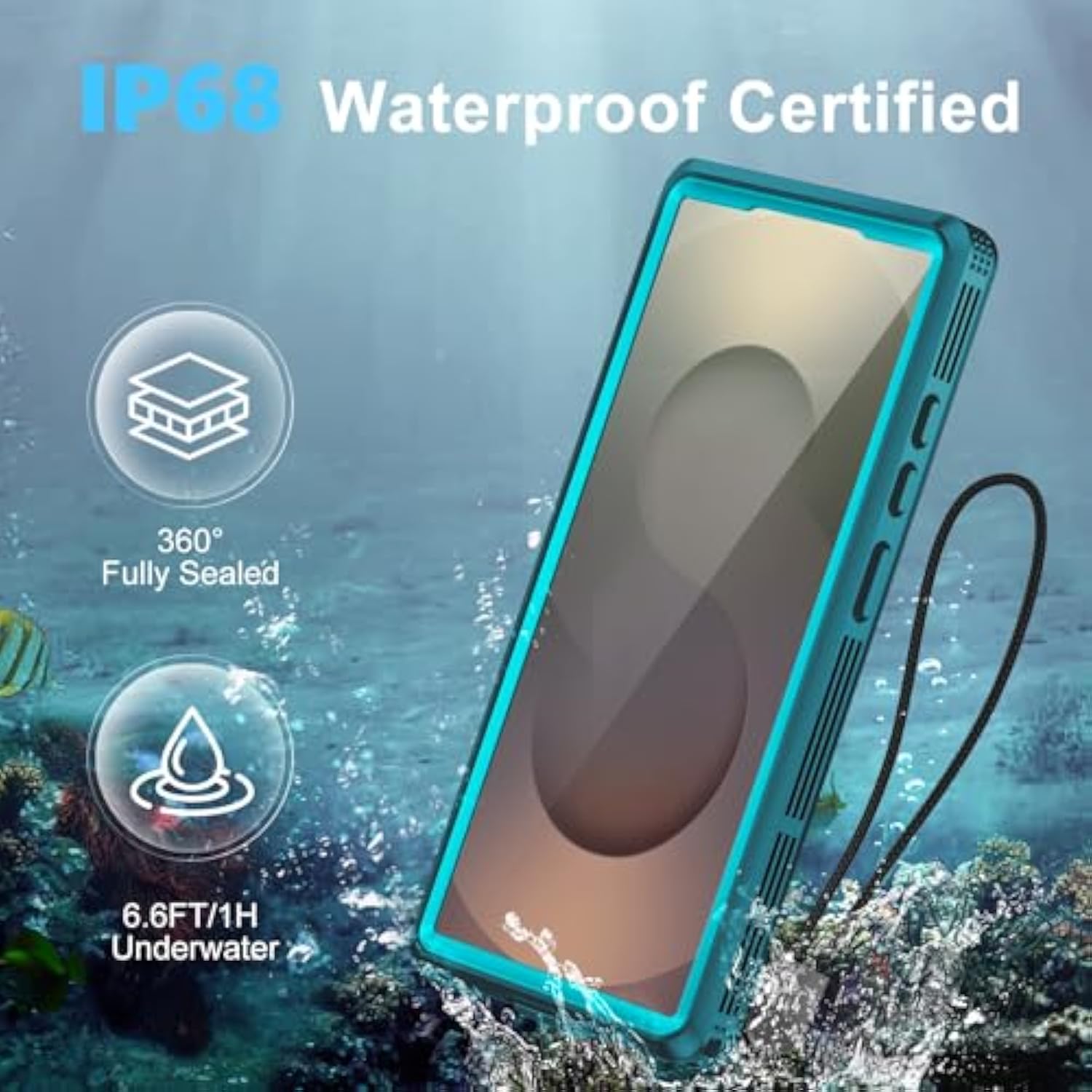 For Samsung Galaxy S25 Ultra Waterproof Case, [Fit For Magsafe] [Ip68 Underwater] [12Ft Military Shockproof], Built-In Screen & Lens Protector, Full Body Protection For S25 Ultra 6.9", Teal