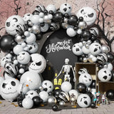 108pcs Halloween Balloon Arch Kit with Skull & Ghost Balloons Party Decorations
