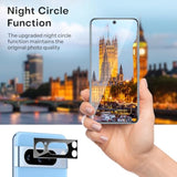 OMOTON for Pixel 8 Pro Screen Protector, 3 Pack for Pixel 8 Pro Tempered Glass, 3 Camera Lens Protector, Fingerprint Sensitivity (6.7 Inch, 2023 Released)