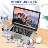 Bluetooth Wireless Mouse For Macbook Air Mac Pro Ipad Laptop Computer Pad Optical Rechargeable Slim Silent Dual Mode (2.4G Usb-C/Usb-A&Bluetooth 5.2/3.0) Mouse Jiggler For Computer Awakening - Silver