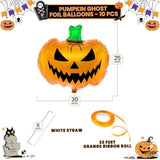 30 Inch Scary Halloween Pumpkin Foil Balloon Jack O Lantern Party Decoration