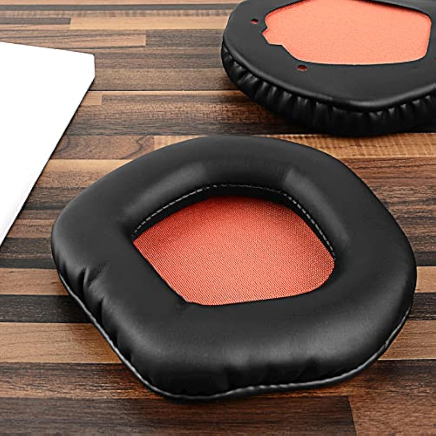 Geekria QuickFit Protein Leather Replacement Ear Pads for Asus Strix 7.1/2.0/PRO/DSP Headphones Ear Cushions, Repair Parts (Black)