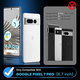 Fangtian 3-Pack 3D Curved Tempered Glass Screen Protector for Pixel 7 Pro 6.7"