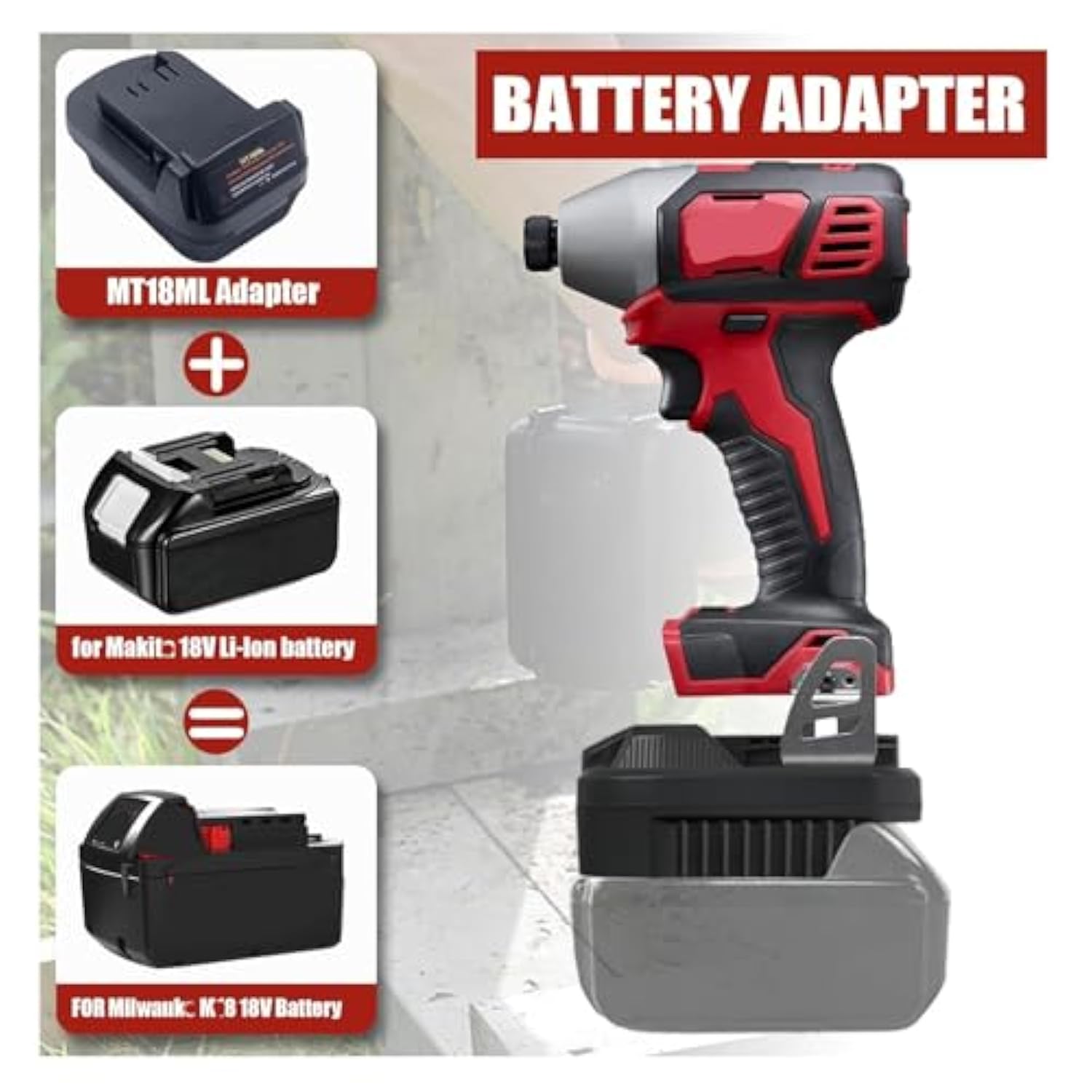 For Makita To Milwaukee? Battery Adapter Compatible With Makita 18V Lithium Battery Bl1815 Bl1820 To Replace For Milwaukee 18V Lithium Battery 48-11-1811 Work For Milwaukee M18 18V Power Tools