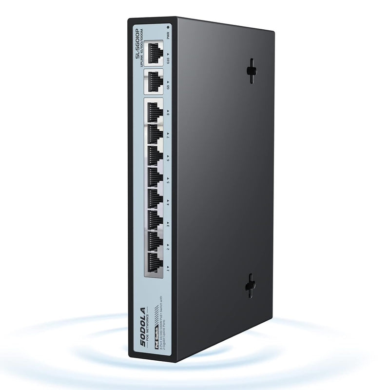 8 Port Gigabit Poe Switch With 2 Gigabit Ethernet Uplink ,8 Poe+ Ports 1000Mbp