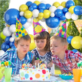 Blue Yellow White Balloon Garland Arch Kit Baby Shower Wedding Birthday Party Decor