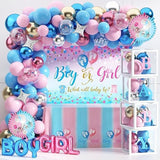 92Pcs Gender Reveal Decorations And Baby Box With Letters Set Boy Or Girl Gender Reveal Party Supplies Party Ideas Tablecloth Backdrop Pink And Blue Balloons Baby Boxes With Letters Decorations Kit