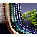 100pcs 8mm 7 Chakra Natural Stone Beads for DIY Bracelets & Jewelry