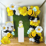 Bee Balloon Garland Kit – Mylar & Daisy Balloons for Gender Reveal & Baby Shower