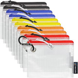 10 - Usb Cable Organizer Pouches, Manage Cables, Travel Cable Oranizer, Color Coded With Usb Zipper Pulls