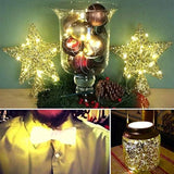6-Piece Warm White LED Starry String Lights 3.3ft Copper Wire Battery Operated