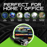 GearIt 10-Pack, Cat5e Ethernet Patch Cable 10 Feet - Snagless RJ45 Computer LA