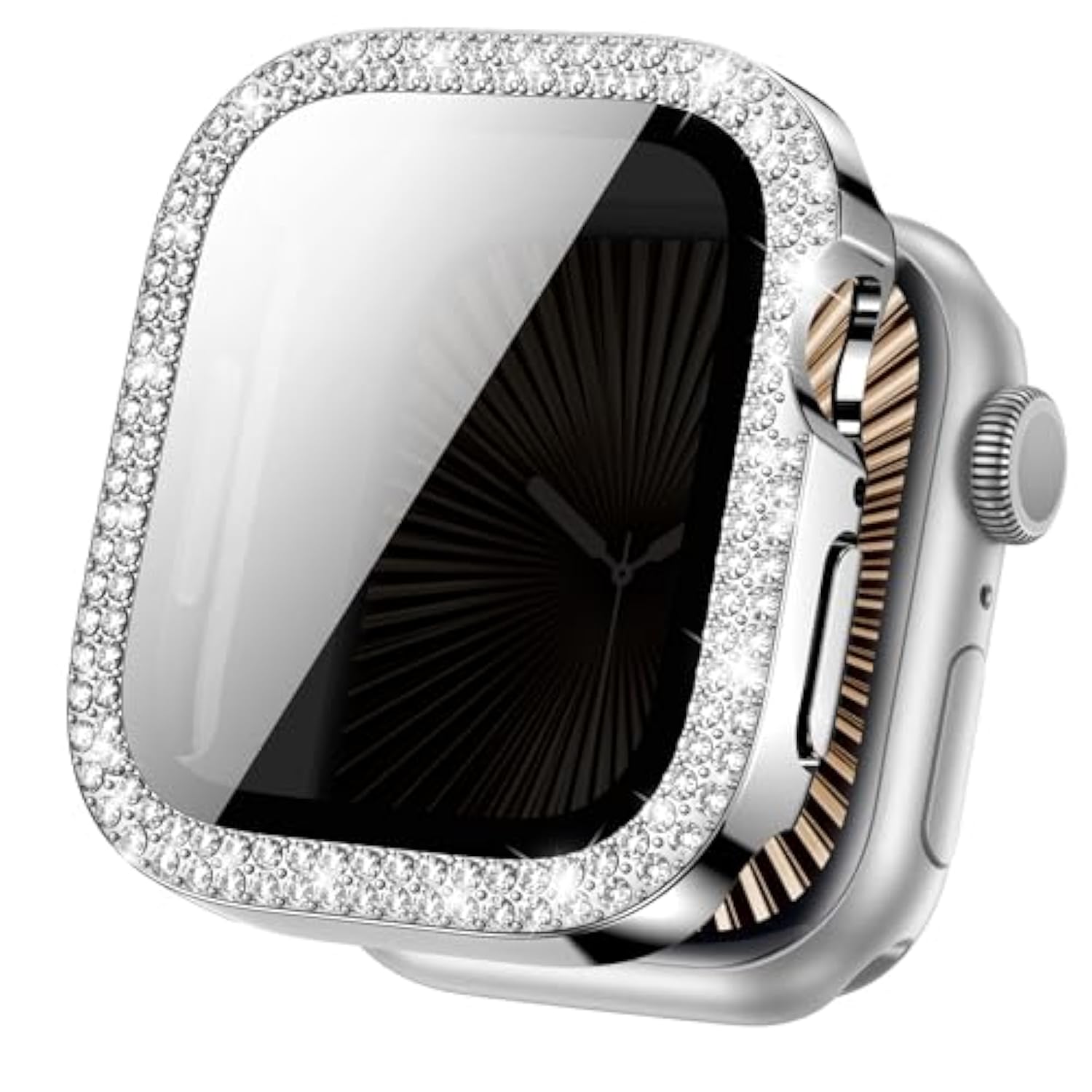 Series 11 46Mm Bling Case Compatible For Apple Watch Screen Protector Series 11 & 10 For Women, Glitter Diamond Rhinestone Face Cover For Iwatch 46 Mm Accessories