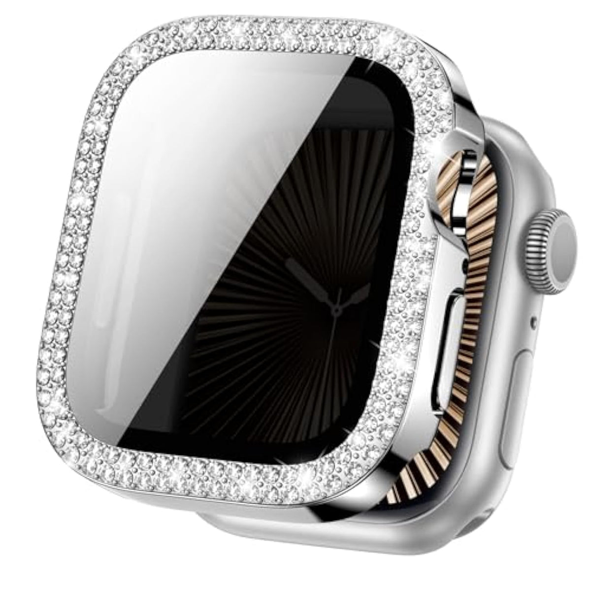 Series 11 46Mm Bling Case Compatible For Apple Watch Screen Protector Series 11 & 10 For Women, Glitter Diamond Rhinestone Face Cover For Iwatch 46 Mm Accessories