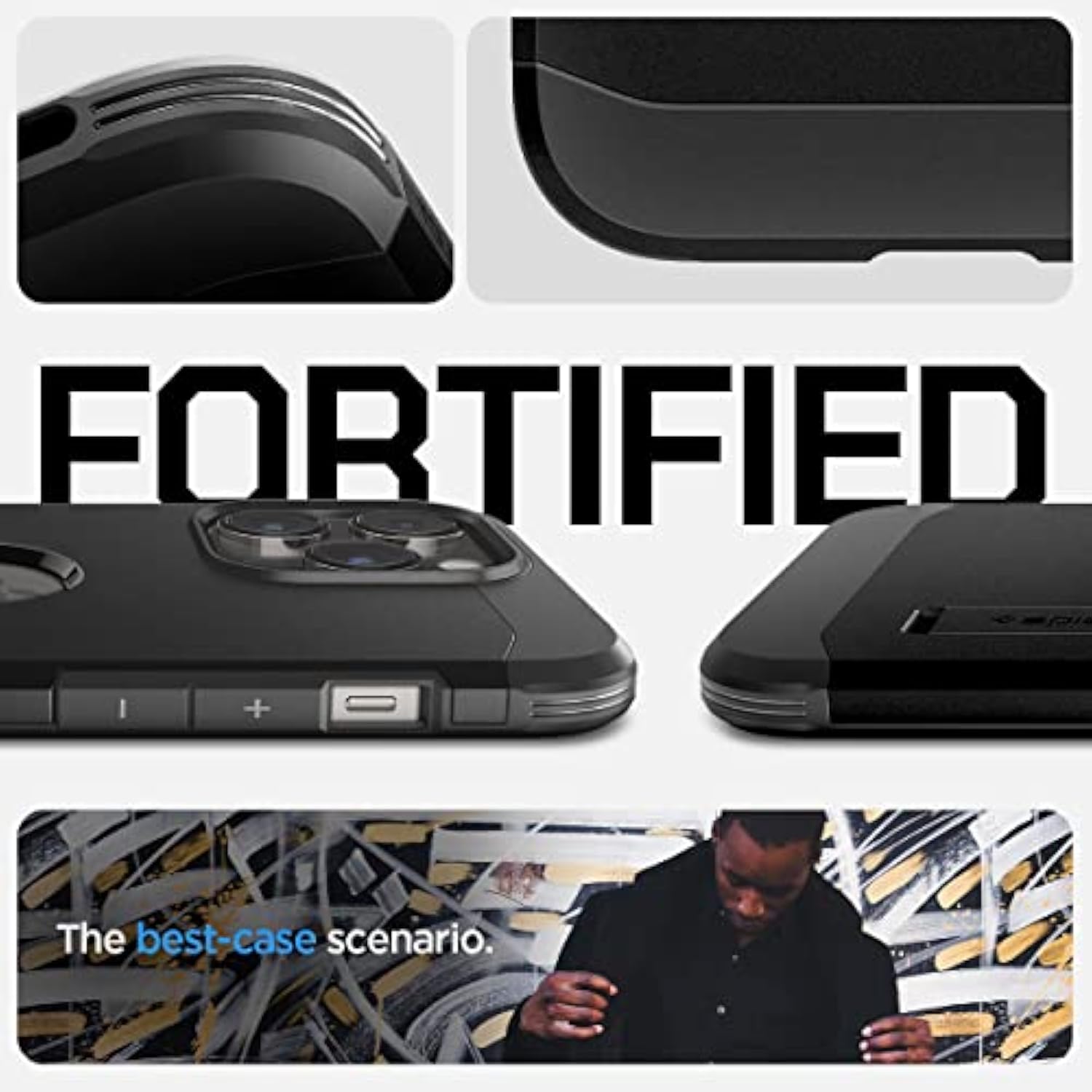 Spigen Tough Armor MagFit Designed for iPhone 14 Pro Max Case (2022) [Kickstand] [Military-Grade Protection] Compatible with MagSafe - Black