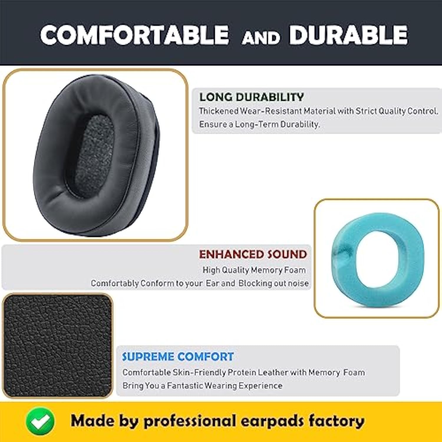 Rig 800 Hs Earpads Cushion Replacement With Protein Leather For Rig 800 Hs,Rig 800 Lx,Rig 800 Hd Gaming Headsets