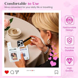 For Iphone 16 Pro Max Wallet Case With Card Holders,Pu Leather Double Magnetic Clasp Kickstand Trendy Girly Women Case For Iphone 16 Pro Max,Blue Flowers