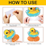 9Pcs Rubber Duck Honeycomb Centerpieces Themed Birthday Party Decorations Yellow Duck Animals Centerpiece Table Decoration Party Favors Decor Supplies Gifts For Boys Girls Men Women