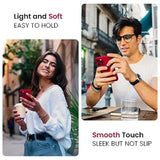 iPhone 14 Pro Silicone Case with Camera & 2 Screen Protectors 6.1in Deep Red