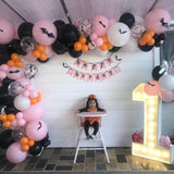 Pastel Halloween Balloon Arch Kit: Witch, Spider & Bat Decor