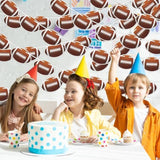 Football Party Banner Decorations, Pre-Strung 6 Packs Football Garlands Background Hanging Paper Cutouts Banner Flags For Supplies Sports Birthday Party Favors Home Decorations