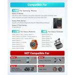 Wireless Charger For Samsung: 3 In 1 Wireless Charging Station For Samsung Galaxy Watch 7 6 5 4 3 Pro Classic Galaxy Buds - Charger Dock Stand For S25 S24 Ultra S23 S22 S21 Note Z Fold Android