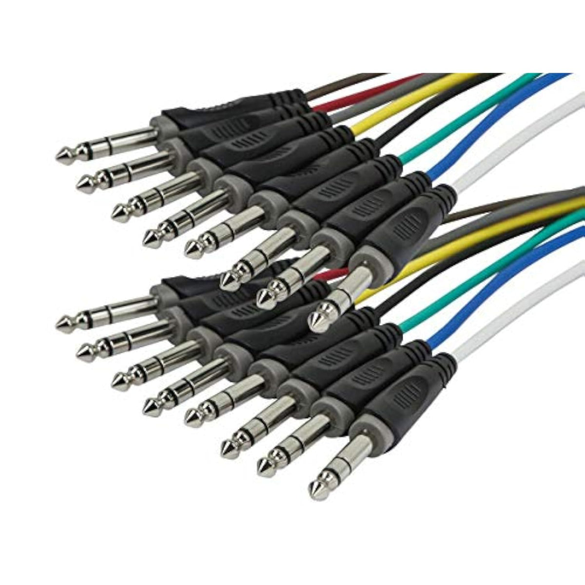 8-Channel 1/4-Inch Trs Male To 1/4-Inch Trs Male Snake Cable - 20 Feet, 26Awg, 8 Balanced Mono And Unbalanced Stereo Lines