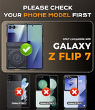 Magnetic case for  Z-Flip-7: Full-Body Military Grade Protective Phone Case [Magsafe Compatible][Dual Kickstand] Heavy Duty Cover for Galaxy Z