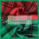 Fabric Christmas Gift Bags Assorted (Large 20In, Medium 16In, Small 12In), 9Pcs Cotton Gift Wrapping Sacks Cloth Pouches For Xmas Presents