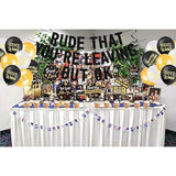Rude That You'Re Leaving But Ok Banner Cake Toppers Balloons Hanging Swirls, Black Coworker Leaving Decorations, Rdtz Office Coworker Goodbye Party Going Away Farewell Leaving Job Party Decorations