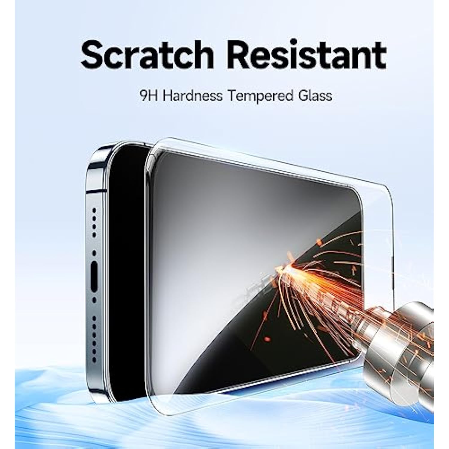 2 Pack For Iphone 14 Pro 6.1 Inch Tempered Glass Screen Protector, Bubble Free, Dynamic Island Compatible, Hd Clear, Easy Installation