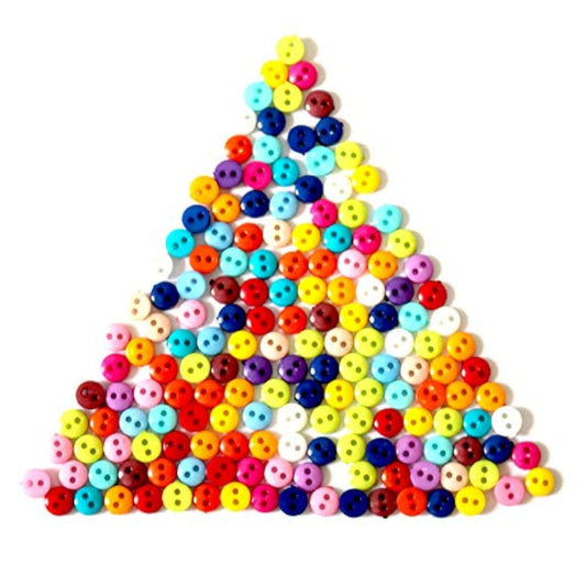 Tiny Button,500Pcs Micro Button 6Mm Resin Button For Dolls Clothing Se