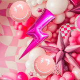 Pink Smile Face Balloons Preppy Balloons For Smile Birthday Party Decorations Preppy Birthday Party Decor Cool Girl 2000S Y2K Party Birthday Party Y2K Baby Shower Bad Two The Bone Party Decorations