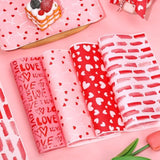 240 Sheet Valentine'S Day Wax Paper 4 Styles Red Pink Love Heart Food Wrapping Tissue Paper Deli Paper Basket Liners For Home Kitchen Restaurant Baking