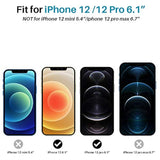 2 Pack L?k Privacy Screen Protector Designed For Iphone 12 And Iphone 12 Pro 5G 6.1 Inch Tempered Glass High Clear, Case Friendly, Come With Installation Tray -Black