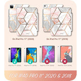 i-Blason Cosmo Case for New iPad Pro 11 Inch (2020/2018), [Supports Pencil 2 W