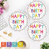 40PCS Birthday Plates & Napkins Set with Dots Design for 20 Guests Party Supplies