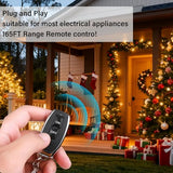 20A Waterproof Remote Control Power Switch,Ac 110-250V Wireless Outlet Switch With 2 Remotes, Ip67 Weatherproof,433Mhz Rf Long Range(Up To 165Ft),For Outdoor Lights,Pumps,Industrial & Home Use