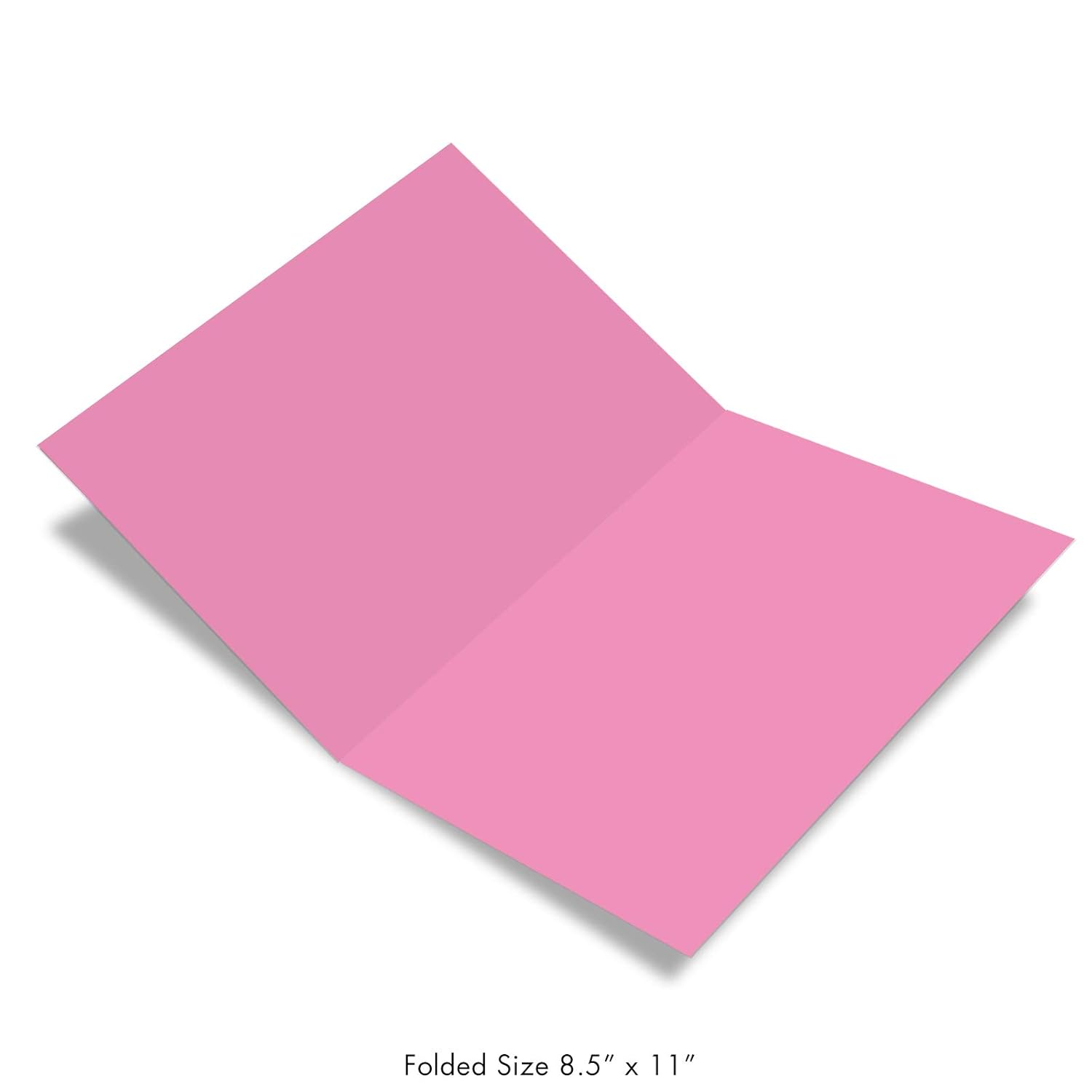 Jumbo Blank Friendship Paper Card 8.5 X 11 Inch With Envelope (1 Pack) Jumbo Encouragement, Good Luck A Big I Love You J2732Frb